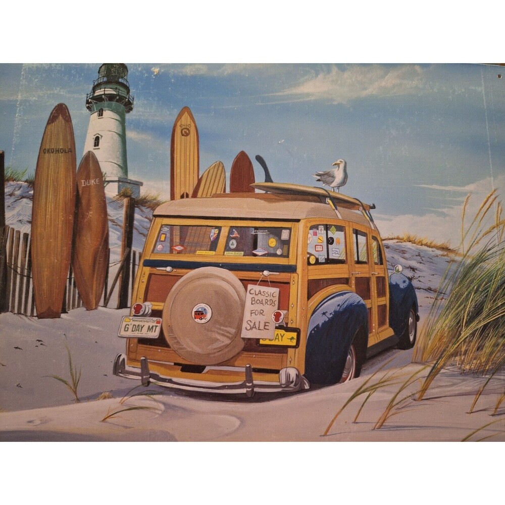 NEW Scott Westmoreland Surfin' USA Decorative Metal Tin Sign Made in USA 16 x 12